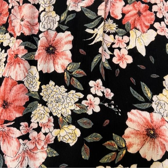 🌸 Billabong Off the Shoulder Long Sleeve Floral Print Blouse - Medium - Picture 2 of 11